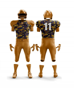 Custom American Football Uniform Set For Adults And Youth Breathable Fabric With <b>Screen</b> <b>Printed</b> And Stitched Logo - Product Image 3