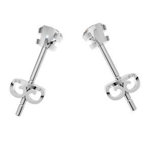 Classic VVS <b>Moissanite</b> Stud Marquise Cut <b>Earrings</b> 14K Solid Gold Rhodium Plated Anniversary Wedding Party Gift for Men Women - Product Image 3