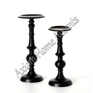 Aluminum Candle Holder <b>Set</b> <b>Rustic</b> Handmade Decorative Taper Holders for <b>Dining</b> <b>Table</b> Contemporary Charm by Axiom Home Accents - Product Image 5