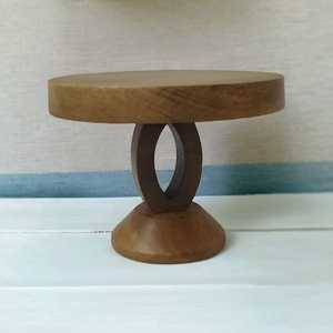 Antiguo Vintage Mango madera tallada a mano soporte de exhibición personalizado ecológico boda postre conjunto único Natural granja pastel herramientas - Product Image 3