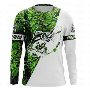 Chemises de pêche personnalisées pour hommes, sublimées, pour tournois, protection UPF, vêtements de pêche, maillot de pêche sublimé - Product Image 1