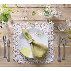 Admirable Design Perle Ronds De Serviette Or Porte-Anneaux De Serviette Pour La Table À Manger Formelle Ou Décontractée Décor Serviette Manchette Pour Offre Spéciale - Product Image 5