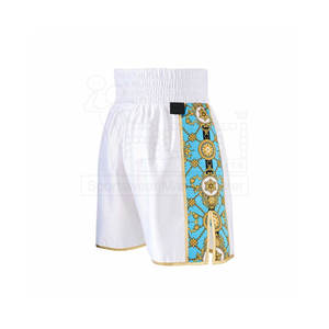 Arts martiaux portent des shorts de boxe fabriqués dans la meilleure qualité Shorts de boxe en tissu de soie de haute qualité à vendre - Product Image 2