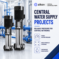 Pompa Booster Sentrifugal Multistage Vertikal Stainless Steel Aliran Tinggi untuk Proyek Penyediaan Air Sentral