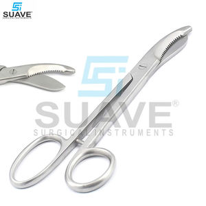 Vente en gros de qualité supérieure Logo personnalisé imprimé Nouvelle arrivée Ciseaux chirurgicaux à bandage en acier inoxydable SUAVE SURGICAL - Product Image 2