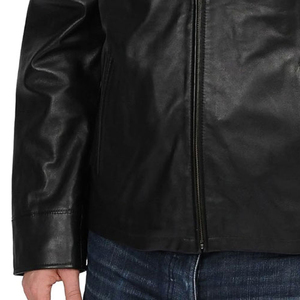 Veste en cuir unisexe respirante et chaude pour l'hiver, col montant, coupe-vent, imperméable, style décontracté, prix raisonnable - Product Image 5