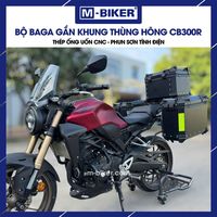 Support de fixation latéral CB300R pour top-case étanche, compatible M-Biker, en acier, capacité 20L, garantie 1 an
