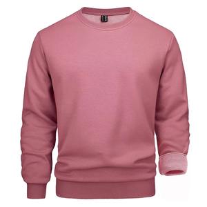 Sweat-shirt thermique décontracté pour homme 100% coton Pull athlétique à col rond Brodé Séchage rapide Respirant Automne Hiver - Product Image 3