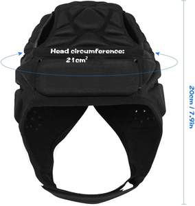 Casque de football respirant uni pour jeunes, protection de la tête, casquette de protection pour les joueurs de football et de rugby, taille plus, sports d'été, football - Product Image 4