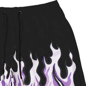 Short de basket-ball en maille personnalisé pour hommes 100% polyester Short de sport de gymnastique à séchage rapide avec toile à motif solide taille moyenne - Product Image 3