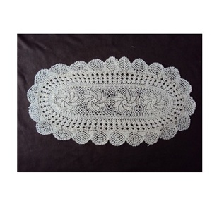PLACEMATS OVALES RONDS EN COTON FAITS À LA MAIN COULEUR BLANCHE COULEURS PERSONNALISÉES TAILLES À UTILISER DANS LA MAISON HÔTEL RESTAURANT FÊTES DE MARIAGE - Product Image 1