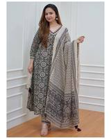FABZONE NOUVEAU DESIGNER ENSEMBLE KURTI-SET EN SOIE GEORGETTE LOURDE AVEC DUPATTA ET DÉTAILS ARTISANAUX POUR UN USAGE QUOTIDIEN – VÊTEMENTS FÉMININS INDIENS/PAKISTANI ÉLÉGANTS