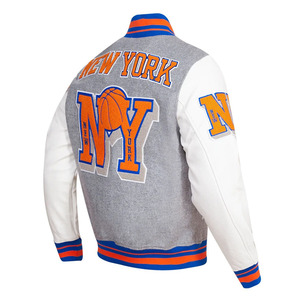 Veste universitaire personnalisée avec logo, manches en cuir, broderie, veste de baseball pour hommes, veste universitaire, veste varsity - Product Image 4