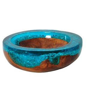 Ensaladera funcional hecha a mano comida segura arte madera resina epoxi tazón para servir para restaurantes y fiestas en casa - Product Image 4