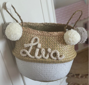 Les paniers en jonc de mer tissés au prix le plus bas ont joint les noms personnalisés - Product Image 3