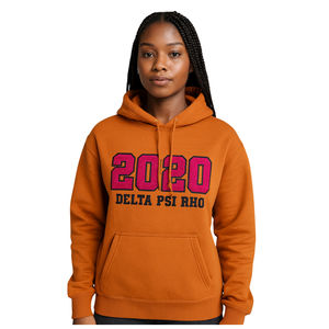 Coton Poly Or Delta Psi Rho Sorority Pull À Capuche Année Fondateur 2020 Greek Life Apparel Doux Confortable Casual Wear - Product Image 1