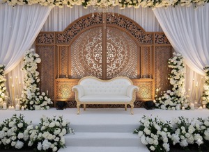 Ensemble de canapés de style Maharaja pour la scène de réception, cérémonie indienne, fonction de mariage, canapé en bois Maharaja, sièges pour grands événements - Product Image 6