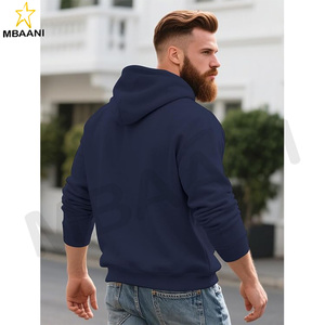 Pull à capuche en polaire pour hommes, manches longues, fermeture éclair, mode. - Product Image 4