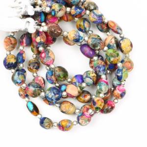 Cuentas de turquesa Mohave arcoíris lisas, tipo pepita, piedras preciosas sueltas para la fabricación de joyas, del fabricante. - Product Image 6