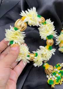 Conjuntos de Churiyan y Gajra para Novia, Piedras de Cuarzo, Banda de Mano Ajustable de Plástico, Colores y Tamaños Personalizados - Product Image 6