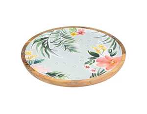 Vente en gros d'assiettes rondes en bois d'acacia personnalisées, vaisselle et assiettes sûres et élégantes - Product Image 4