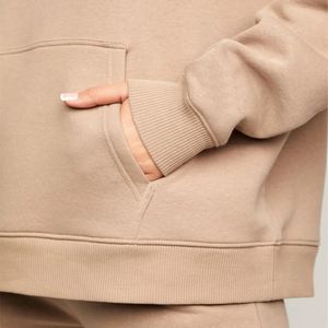 Factory wear Drop Ship Trendy Custom Print <b>Hoodie</b> Personalized High Street Oversized <b>Longline</b> Heavy Cotton Blank <b>Hoodie</b> <b>women</b> - Product Image 6