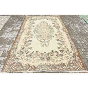 Turkish Rug, Large 5.7x9.4 ft Rug, <b>Brown</b> Ombr Rug - Product Image 1