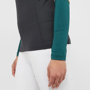 เสื้อขี่ม้าแขนยาวผ้าโพลีเอสเตอร์น้ำหนักเบาแห้งเร็วสำหรับผู้หญิงสีตามสั่ง100% - Product Image 6