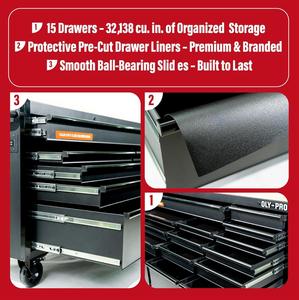 Buy New 72 inch Heavy Duty Mobile <b>Tool</b> Chest <b>Tool</b> <b>Box</b> with Solid Wood Top Workbench 15-Drawer Rolling <b>Tool</b> Chest <b>Tool</b> Organizer - Product Image 4