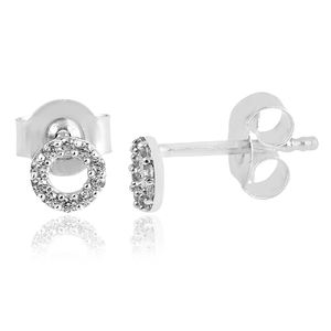 Custom luxury design 925 <b>sterling</b> <b>silver</b> CZ gemstone <b>stud</b> <b>earrings</b> for women jewelry - Product Image 1