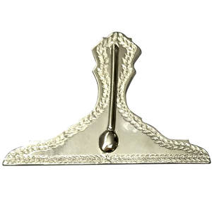 2025 Customizable Classical Masonic Skerrit Gold Embroidered Leather Sew-On <b>Badge</b> - Product Image 4