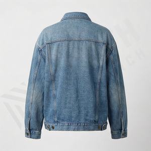 <b>Women</b> Long Denim Jacket Classic Distressed Trucker Jean <b>Coat</b> Long Sleeve Casual Streetwear Outerwear Trendy Customized Color - Product Image 2