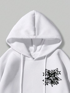OEM Direct Supply High Quality Distressed Pullover <b>Hoodie</b> <b>for</b> <b>Men</b> Hot Selling Solid Color Thick Screen Print Logo <b>Oversized</b> Fit - Product Image 4