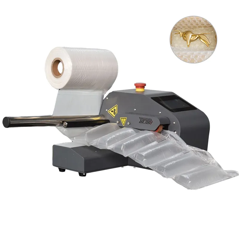 Pro qualité vitesse 20-23 m/min sac gonflable emballage vide remplissage Film bulle coussin d'air oreiller Machine