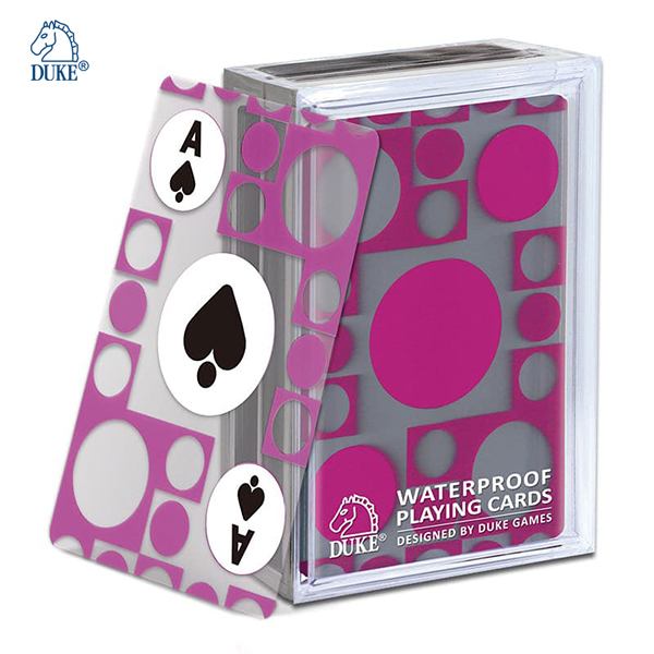 Cartes à jouer professionnelles étanches de poker standard personnalisées 100% fabricants d'impression en plastique