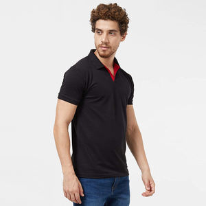 Polo pour homme en piqué épais 240 GSM 100% coton, aspect structuré de qualité supérieure, style décontracté chic, fabricant OEM, marque privée - Product Image 2