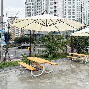 13 ft Commercial Cantilever Umbrella | Heavy-Duty All-Steel Structure | KOOLA KENTI 4m Parasol | UV, Water Resistant - Product Image 2