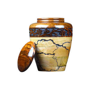 Hand Carved Rosewood Cremation Urn Wooden <b>Memorial</b> <b>Keepsake</b> <b>Box</b> Dimensions & Capacity - Product Image 1