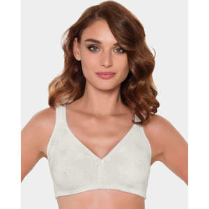 Sujetador de Prótesis de Seno sin Varillas con 114 Encajes, sin Relleno, Color Beige/Negro - Product Image 3