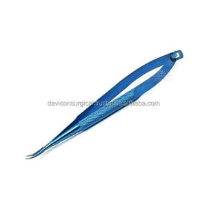 Jacobsen, soporte de aguja con mango de resorte de titanio de 7 pulgadas con punta CVD de 0,3mm, instrumento quirúrgico Manual - Product Image 4