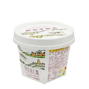 China Manufacturer Caixin CX053 Inner Diameter 80mm IML Injection Molding Container Packaging Plastic Cups With Lids
