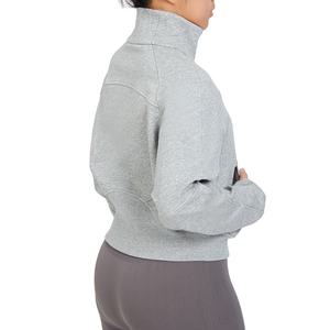 Sudadera con capucha de media cremallera para mujer, de algodón y poliéster, a prueba de viento, transpirable, estilo casual y moderno, tallas grandes, ideal para invierno. ¡Venta caliente! - Product Image 6