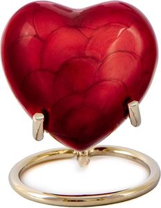Royal Rapture Heart Urn for <b>Ashes</b> Funeral Memorial Cremation <b>Keepsake</b> With Stand - Product Image 4
