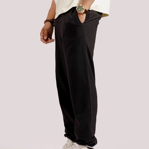 Vente chaude personnalisé hommes unisexe Gym pantalons de survêtement léger Fitness Jogging pantalon avec motif solide lavé pantalons de sport - Product Image 2