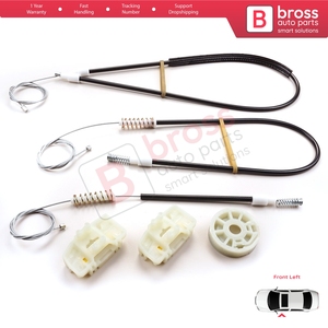 Juego de Reguladores de Ventanas Eléctricas BWR836, Delantero Izquierdo, para Land Freelander MK1 1997-2006, 3/5 Puertas, LR006372, Clips Extra Duraderos - Product Image 4