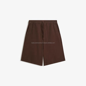 Pantalones Cortos Deportivos de Lona 100% Algodón de Alta Calidad para Hombre, de Secado Rápido, Diseño con Doble Estampado, Cintura Elástica, Casuales, Antiarrugas - Product Image 3