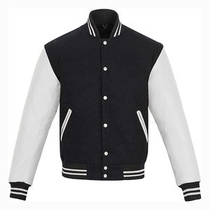 2026 Customized Canvas <b>Men's</b> High Street Style College Baseball <b>Bomber</b> <b>Jacket</b> Best Design <b>Varsity</b> Letterman Stand Collar Winter - Product Image 1