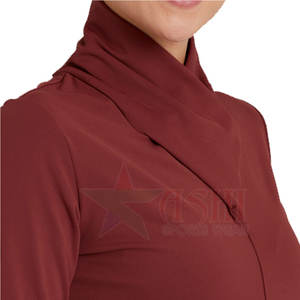 Sweat-shirt d'équitation professionnel pour femmes - Imperméable coupe-vent en tissu extensible Spandex/Polyester Coupe classique - Product Image 6