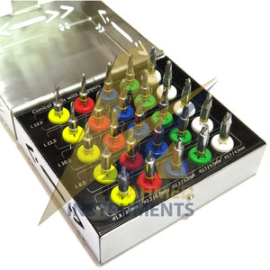 Kit de brocas cónicas de buena venta para el cuidado bucal, Juego de 25 piezas con tapones, cirugía guiada por implantes dentales de SUAVE SURGICAL INSTRUMENTS - Product Image 1