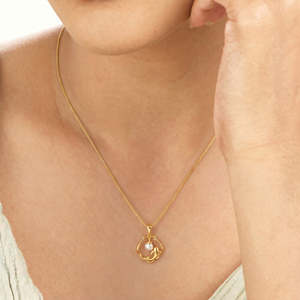 Collier avec pendentif en perle de la collection Salty Spark Ocean - Product Image 1